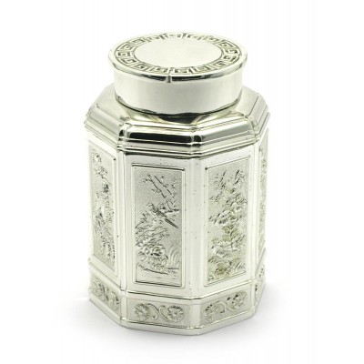 Баночка для чая металл (11х7,5х7,5 см)(LQ2692) код 28015