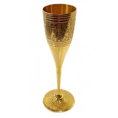 Бокал бронзовый позолоченный (160мл)(h-20 см)