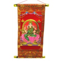 Панно красное Лакшми (40х20 см)