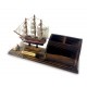 Модель парусника с подставкой для ручек и визиток (25,5х8х13,5 см) Модель парусника с подставкой для ручек и визиток (25,5х8х13,5 см)