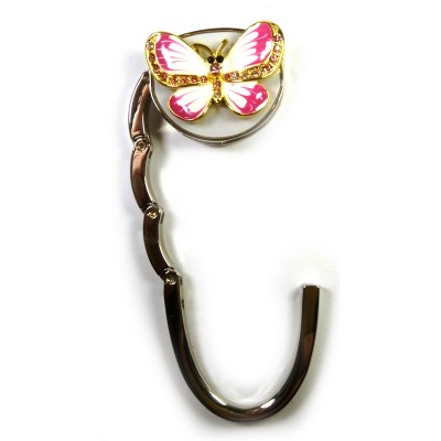 Сумкодержатель для женской сумочки Бабочка-Замок бело-красный(6,5х4,5х1,5 см) Сумкодержатель для женской сумочки 'Бабочка-Замок' бело-красный(6,5х4,5х1,5 см)