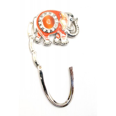 Сумкодержатель для женской сумочки Слон-Замок оранжевый (7,5х5х1,5 см)