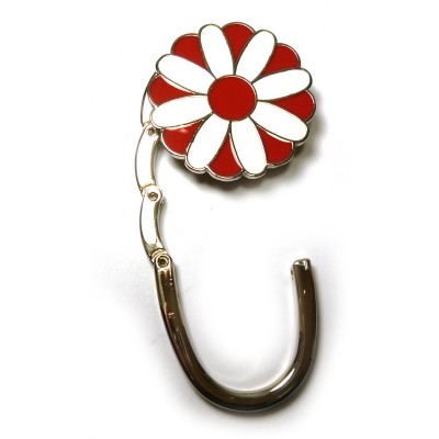 Сумкодержатель для женской сумочки Цветок-Замок красно-белый (6х4х1,5 см) Сумкодержатель для женской сумочки 'Цветок-Замок красно-белый' (6х4х1,5 см)