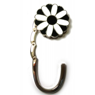 Сумкодержатель для женской сумочки Цветок-Замок черно-белый (6х4х1,5 см) Сумкодержатель для женской сумочки 'Цветок-Замок черно-белый' (6х4х1,5 см)