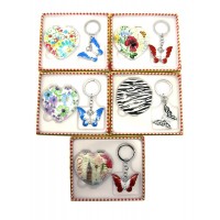 Зеркальце с брелоком набор (14х12х2 см)