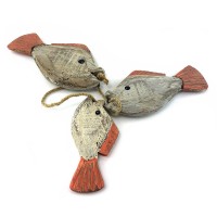 Рыбы связка 3шт дерево(20х11х6,5 см) Рыбы связка 3шт дерево(20х11х6,5 см)