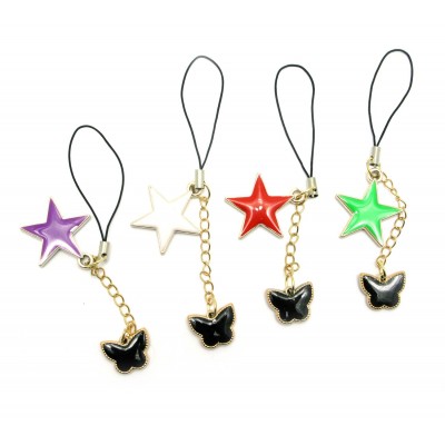 Брелок (E) "Звезда" (12 шт/уп) код 28585