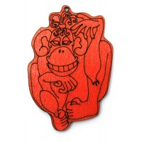 Магнит дерево Год огненной обезьяны 2016 Магнит дерево Год огненной обезьяны 2016