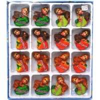 Магнит на холодильник Обезьянка с фруктами (16 шт/уп)(16 шт/уп)