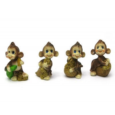 Обезьянка с деньгами (8шт/уп)(7,5х4х3 см)