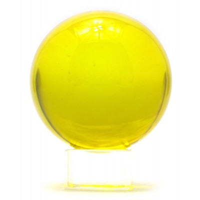 Шар хрустальный на подставке желтый (6 см)  Код: 28729