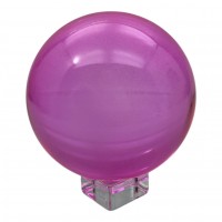 Шар хрустальный на подставке розовый (d-10,5 см)