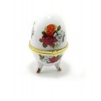 Шкатулка яйцо Розы(10х6х6 см)G