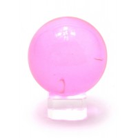 Шар хрустальный на подставке розовый (5 см)