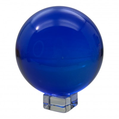 Шар хрустальный на подставке синий (d-7,8 см) Шар хрустальный на подставке синий (d-7,8 см)