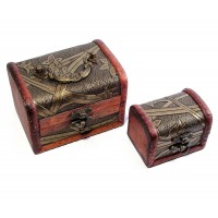 Сундучки набор 2 шт. (12х9х8,5 см 8х6х6 см) Сундучки набор 2 шт. (12х9х8,5 см 8х6х6 см)