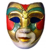 Маска карнавальная Венецианская папье-маше (23см)