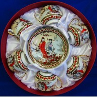 Сервиз круглый фарфор (110 мл)(6SCS102) 6 чашек+ 6 блюдец Сакура (h-5,5см, d-5см,d блюдца 11 см) Сервиз круглый фарфор (110 мл)(6SCS102) 6 чашек+ 6 блюдец Сакура (h-5,5см, d-5см,d блюдца 11 см)