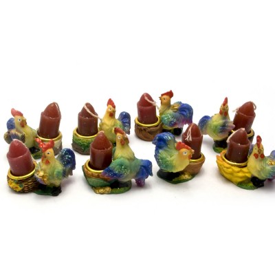 Петух сс свечей (8 шт/уп) (5Х3,5Х4,5  см) Код: 29177