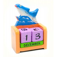 Вечный календарь Рыба дерево (10х7,5х4 см)F