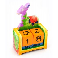 Вечный календарь Жираф дерево (10х7х4 см)