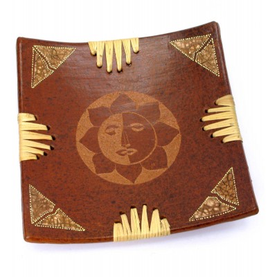 Блюдо терракотовое 'Солнце' (20х20х4 см)