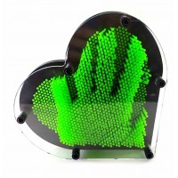 Пинарт Сердце зеленый  (19х17х4 см)