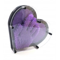 Пинарт Сердце синий  (22,5х20х4,5 см)