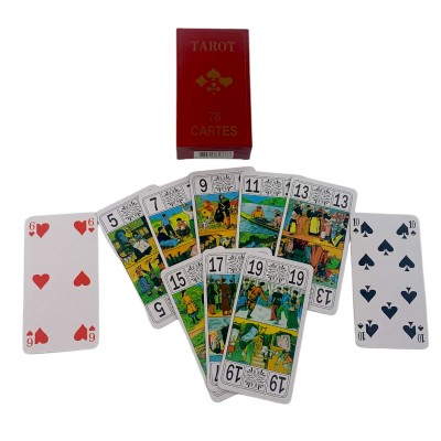 Карты для гадания ТАРО (12х6х2,5 см)(пластиковое покрытие)