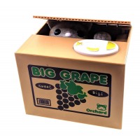 Копилка Кошка Воришка на батарейках (12х9х10 см)D