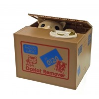 Копилка Кошка Воришка на батарейках (12х9х10 см)E