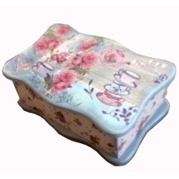 Шкатулка для чайных пакетов Ситчик (26*15см.) ольха, массива дерева