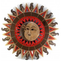 Зеркало мозаичное Солнце и Луна  (d-60 cм)