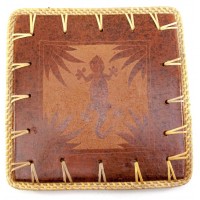 Подставка под горячее Саламандра терракот (23х23х0,5 см) Подставка под горячее Саламандра терракот (23х23х0,5 см)