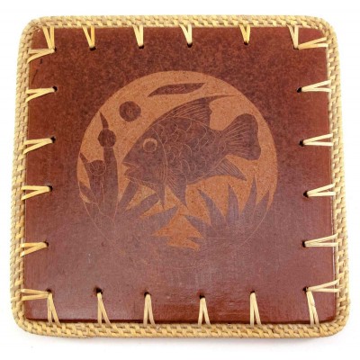 Подставка под горячее 'Рыба' терракот (23х23х0,5 см)