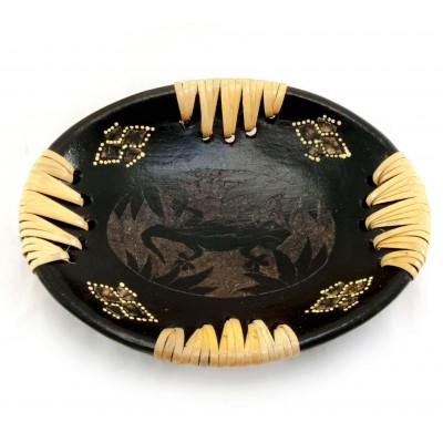 Блюдо терракотовое 'Саламандра' (14,5х11х4см)