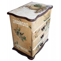 Шкатулка-комод Оливки (22х15х26) с откр. верхн крышкой ольха, липа