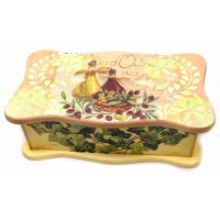 Шкатулка Оливки с фигурной крышкой (26.5х15.5х9.5) ольха, липа Шкатулка Оливки с фигурной крышкой (26.5х15.5х9.5) ольха, липа