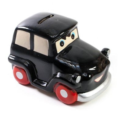 Копилка керамическая Автомобиль черная (13,5х8,5х8 см)