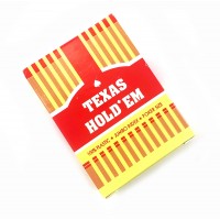 Карты игральные пластиковые Texas красная рубашка