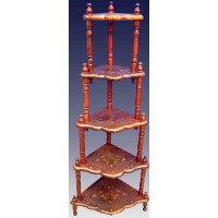 Этажерка 5 полок розовое дерево (155 х 59 х 43см)