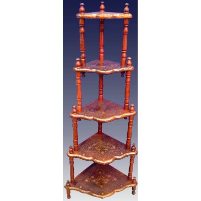 Этажерка 5 полок розовое дерево (155 х 59 х 43см)