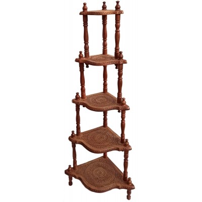 Этажерка на 5 полок розовое дерево (151 х 61 х 44 см)