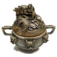 Аромакурительница бронзовая Дракон (9,5х10х8 см)