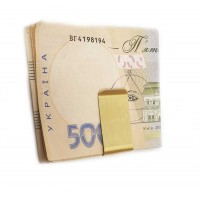 Зажим для денег золото  (5,5х2х0,6 см)