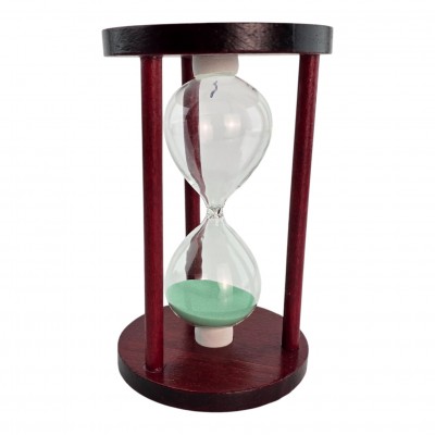 Часы песочные 10 мин зеленый песок(14,5х9х9 см)