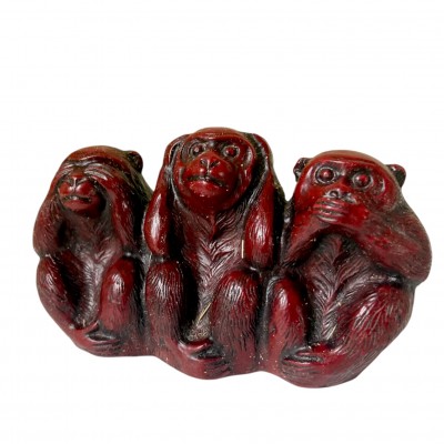 Обезьяны каменная крошка Не вижу ,не Слышу,не Говорю (7х5х3 см)