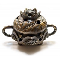 Аромакурительница бронзовая Лотос (12х8х8 см)