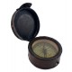 Компас в коже бронзовый Dollond London ( d-6 см; h-2.5 см)