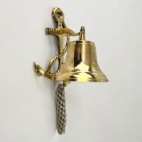 Колокол рында с якорем бронза (d-18 см h-21 см)(7)(1350 г.) Колокол рында с якорем бронза (d-18 см h-21 см)(7)(1350 г.)